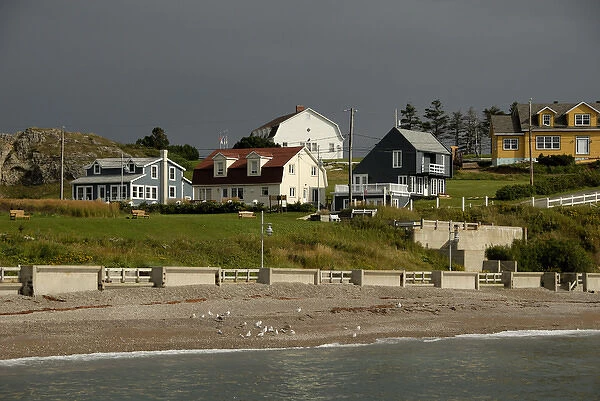 Canada, Quebec, Perce. Popular resort town along the St. Lawrence river. IMAGE RESTRICTED