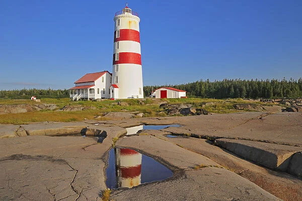 Canada, Quebec, Pointe des Monts. Pointe des Monts Lighthouse