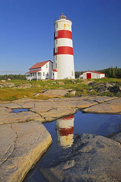 Canada, Quebec, Pointe des Monts. Pointe des Monts Lighthouse