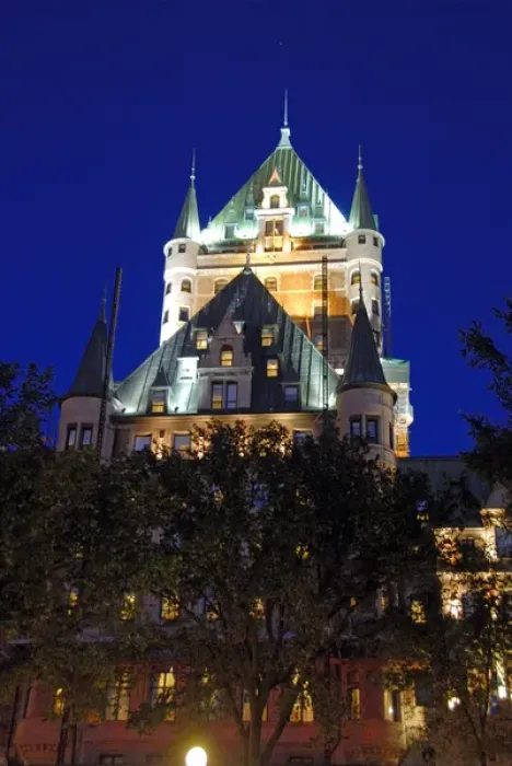 Framed Print : Canada, Quebec, Quebec City. Fairmont Chateau Frontenac. IMAGE RESTRICTED: Not available