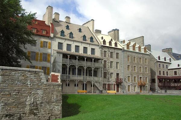 Canada, Quebec, Quebec City. Old Quebec, historic architecture. IMAGE RESTRICTED