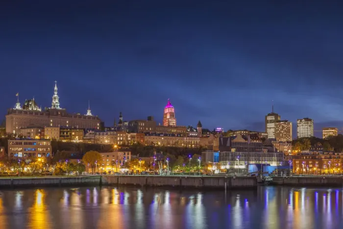 Framed Print : Canada, Quebec, Quebec City. Skyline from Bassin Louise Framed Print : Canada, Quebec, Quebec City. Skyline from Bassin Louise