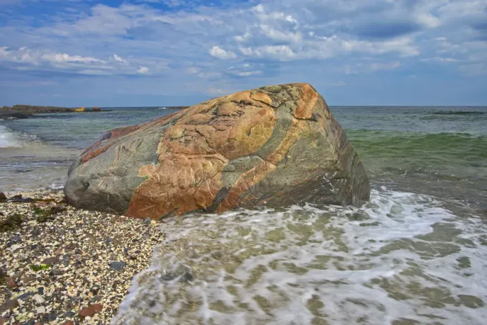 Framed Print : Canada, Quebec, Riviere-au-Tonnerre. Rocky shoreline on Gulf of St. Lawrence Framed Print : Canada, Quebec, Riviere-au-Tonnerre. Rocky shoreline on Gulf of St. Lawrence