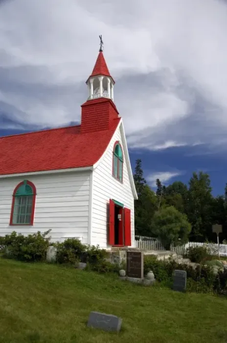 Framed Print : Canada, Quebec, Tadoussac. Petite Chapelle, oldest wooden church in Canada, c. 1747 Framed Print : Canada, Quebec, Tadoussac. Petite Chapelle, oldest wooden church in Canada, c. 1747