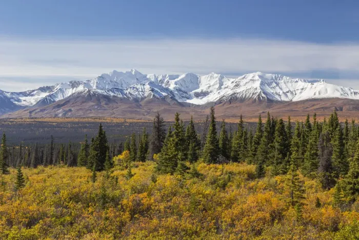 Framed Print : Canada, Yukon Territory, Kluane National Park. Snow-covered peaks in the St. Elias Range