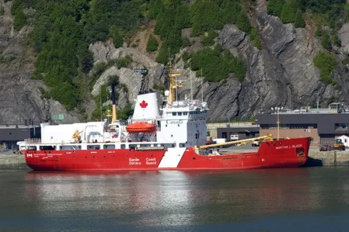Framed Print : Canadian Coast Guard ship moored at Quebec City, Quebec, Canada Framed Print : Canadian Coast Guard ship moored at Quebec City, Quebec, Canada