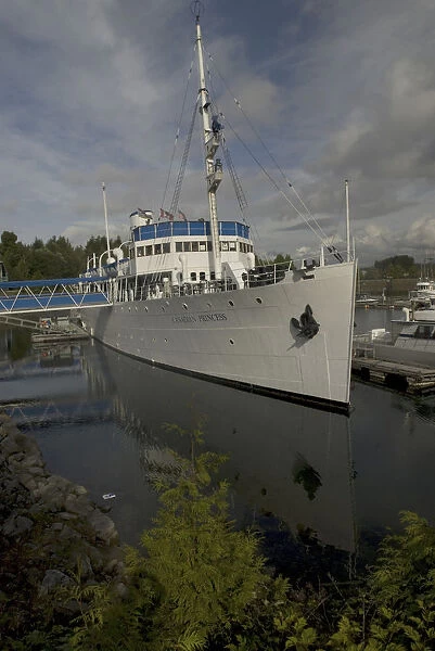 Canadian Princess Docked at Canadian Princess Resort, Ucluelet, British Columbia