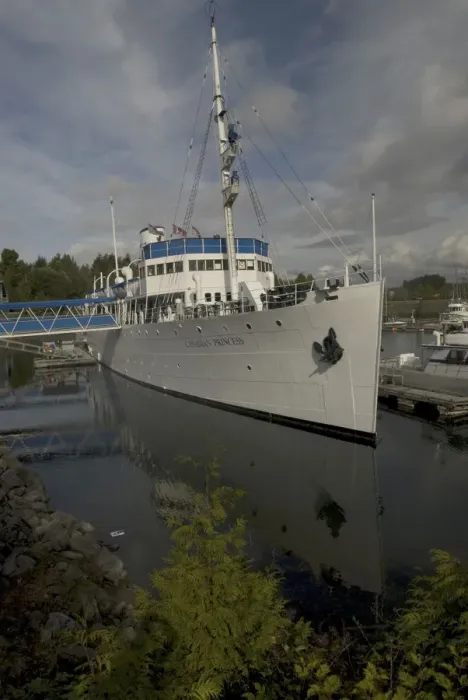 Framed Print : Canadian Princess Docked at Canadian Princess Resort, Ucluelet, British Columbia