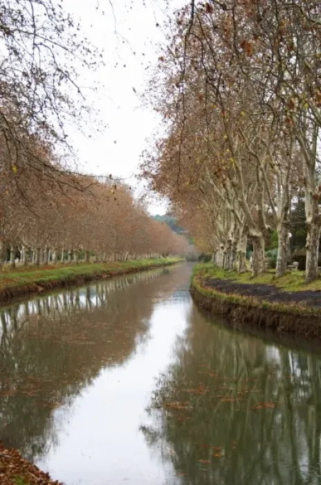 Framed Print : Canal du Midi. Argens-Minervois. Languedoc. France. Europe