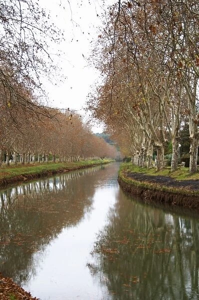 Canal du Midi. Argens-Minervois. Languedoc. France. Europe