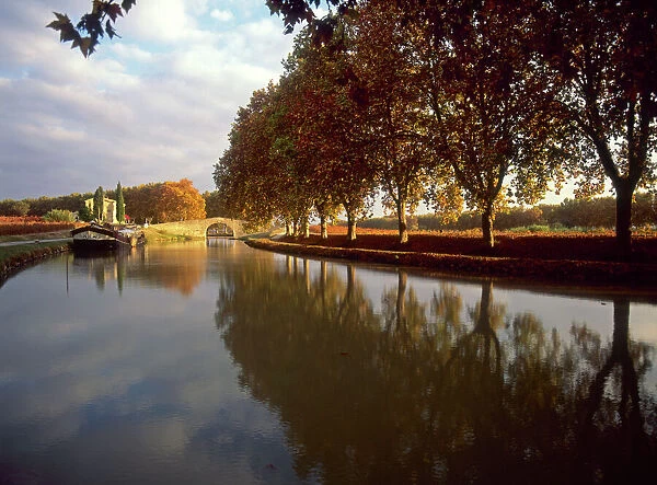 Canal du Midi, Aude, Languedoc, France
