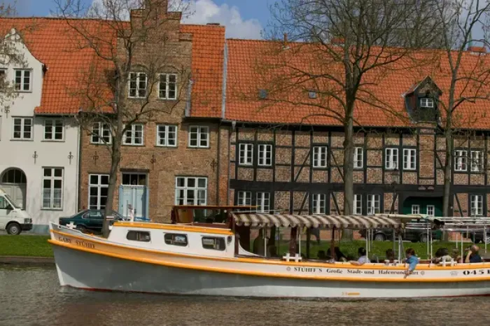 Framed Print : canal, Lubeck_germany Framed Print : canal, Lubeck_germany