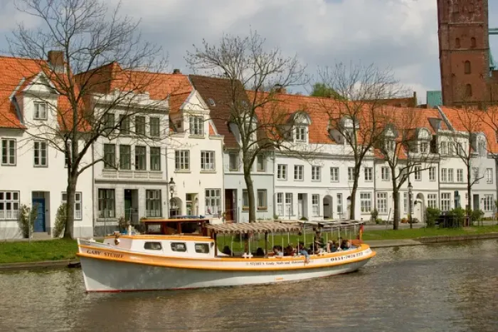 Framed Print : canal, Lubeck_germany Framed Print : canal, Lubeck_germany