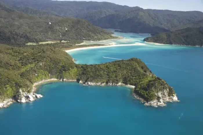 Framed Print : Canoe Bay (front), Awaroa Head, and Awaroa Bay (back), and Awaroa Inlet, Abel Tasman National Park Framed Print : Canoe Bay (front), Awaroa Head, and Awaroa Bay (back), and Awaroa Inlet, Abel Tasman National Park