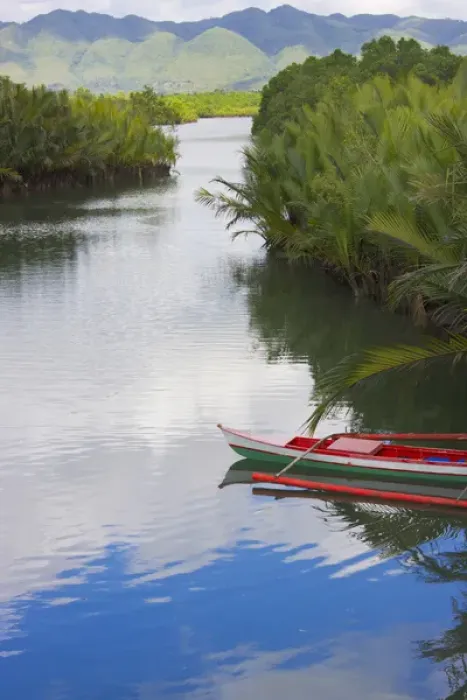 Framed Print : Canoe on the river, Bohol Island, Philippines Framed Print : Canoe on the river, Bohol Island, Philippines