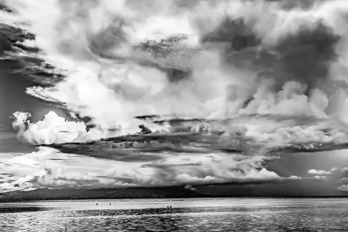 Framed Print : Canoes Tahiti Island Rain Storm Coming Cloudscape Outer Reef Water, Moorea, Tahiti, French Polynesia Framed Print : Canoes Tahiti Island Rain Storm Coming Cloudscape Outer Reef Water, Moorea, Tahiti, French Polynesia