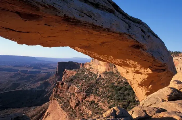 Framed Print : Canyonlands National Park, UT Mesa Arch at sunrise. Island in the Sky district Framed Print : Canyonlands National Park, UT Mesa Arch at sunrise. Island in the Sky district