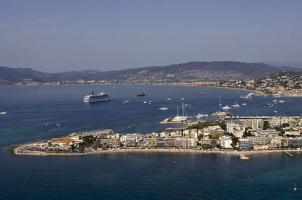 Cap de la Croisette, Cannes, View from Helicopter, Cote d Azur, France