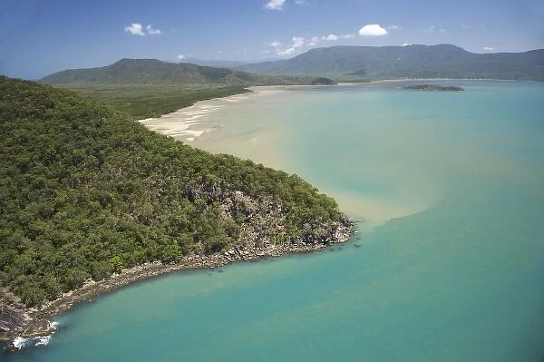 Cape Grafton and Mission Bay, near Cairns, North Queensland, Australia - aerial
