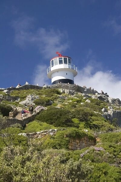 Cape Town, South Africa. A lighthouse on the Cape Peninsula outside of Cape Town