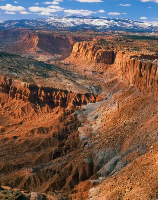 Framed Print : CAPITOL REEF NATIONAL PARK, UTAH. USA. View from Navajo Knobs at the summit of Capitol Reef Framed Print : CAPITOL REEF NATIONAL PARK, UTAH. USA. View from Navajo Knobs at the summit of Capitol Reef