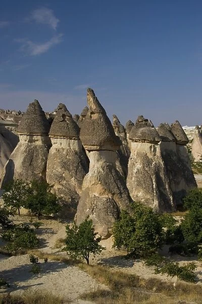 Cappadoccia Turkey with the ash and basalt formations