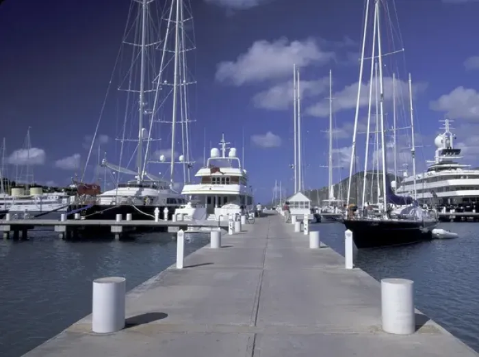 Framed Print : Caribbean, Antigua & Barbuda, Antigua, English Harbour Morning view of yacht harbor Framed Print : Caribbean, Antigua & Barbuda, Antigua, English Harbour Morning view of yacht harbor