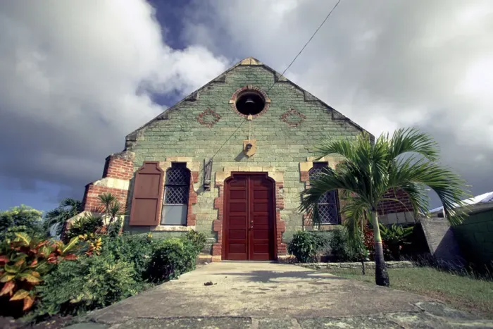 Framed Print : Caribbean, Antigua. Old Angelican Church, Liberta village Framed Print : Caribbean, Antigua. Old Angelican Church, Liberta village