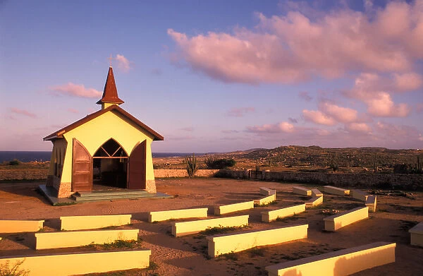 Caribbean, Aruba, Dutch-style Alto Vista chapel