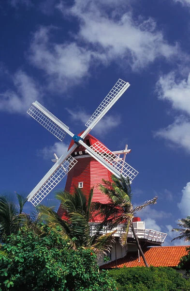 Caribbean, Aruba, Dutch windmill