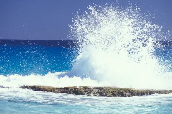 Framed Print : 01. Caribbean, Bahamas, Long Island. Crashing waves Framed Print : 01. Caribbean, Bahamas, Long Island. Crashing waves