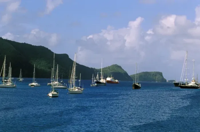 Framed Print : Caribbean, Bequia. Boats on the water Framed Print : Caribbean, Bequia. Boats on the water
