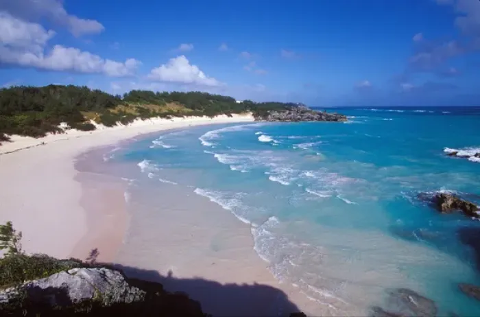 Framed Print : Caribbean, Bermuda, Southampton Parish, Horseshoe Bay. Pink sand beach Framed Print : Caribbean, Bermuda, Southampton Parish, Horseshoe Bay. Pink sand beach