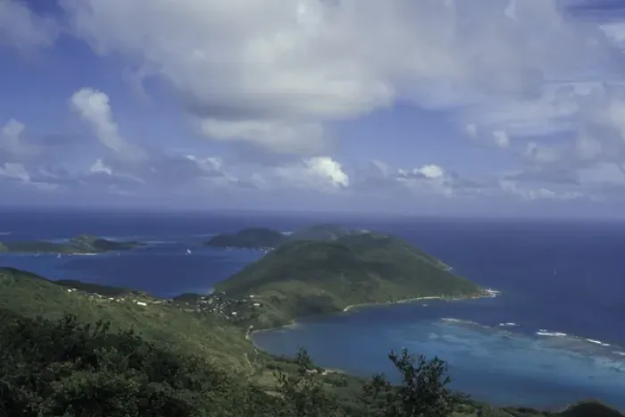 Framed Print : CARIBBEAN, British Virgin Islands, Virgin Gorda Sound point from Valley Hill Framed Print : CARIBBEAN, British Virgin Islands, Virgin Gorda Sound point from Valley Hill