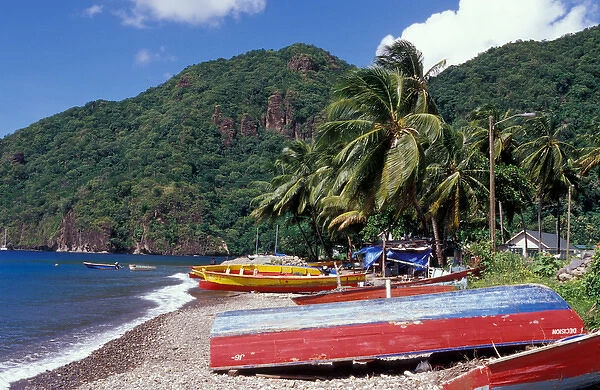 Caribbean, BWI, St. Lucia, Sailboats, Soufriere