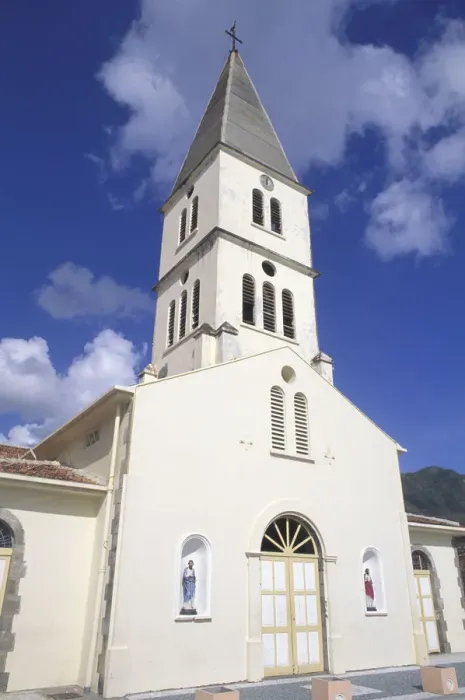 Framed Print : Caribbean, French West Indies, Martinique, Anse D Arlet St. Henri Cathedral Framed Print : Caribbean, French West Indies, Martinique, Anse D Arlet St. Henri Cathedral