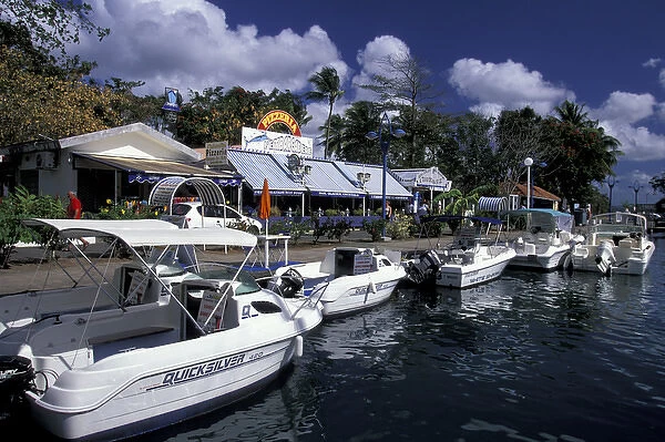 Caribbean, French West Indies, Martinique; Pointe Du Bout Resort marina