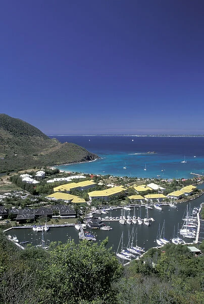 Caribbean, French West Indies, St. Martin Anse Narcel; Le Meridien Hotel; aerial