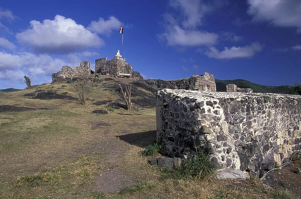 Caribbean, French West Indies, St. Martin Marigot; Fort Louis (b. 1790)