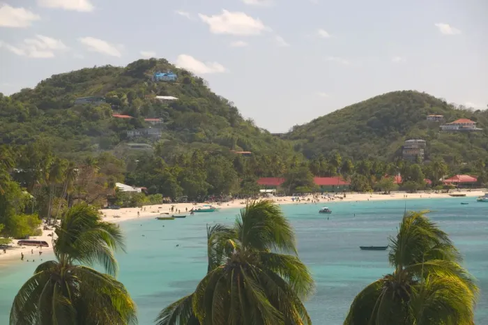 Framed Print : Caribbean, GRENADA, Grande Anse View of Grande Anse Beach Framed Print : Caribbean, GRENADA, Grande Anse View of Grande Anse Beach