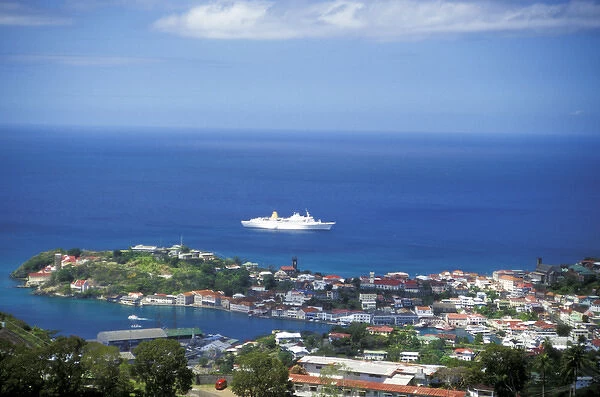 Caribbean, Grenada. Harbor view