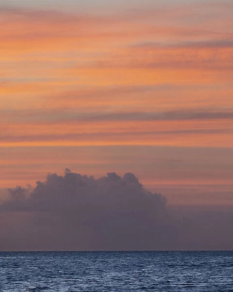 Caribbean, Grenada, Mayreau Island. Caribbean sunset. Credit as