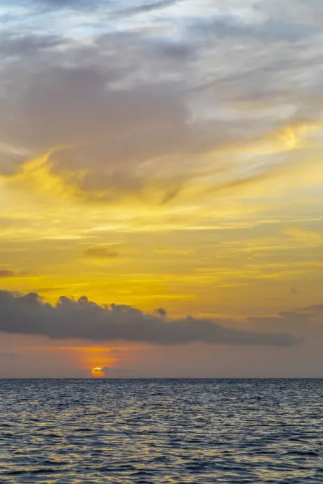 Framed Print : Caribbean, Grenada, Mayreau Island. Caribbean sunset. Credit as