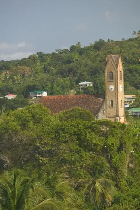 Framed Print : Caribbean, GRENADA, North Coast, Sauteurs Town Church