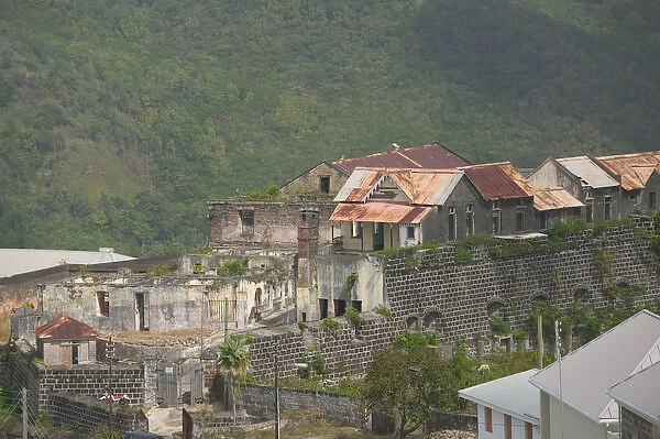 Caribbean, GRENADA-St. George s: Ruins of Fort Matthew, destroyed by US forces