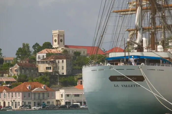 Framed Print : Caribbean, GRENADA, St. Georges St. Georges Harbor / The Carenage Framed Print : Caribbean, GRENADA, St. Georges St. Georges Harbor / The Carenage