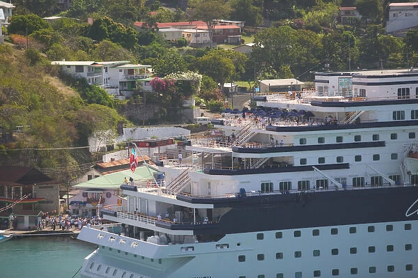Caribbean, GRENADA, St. Georges St. Georges Harbor Cruiseship
