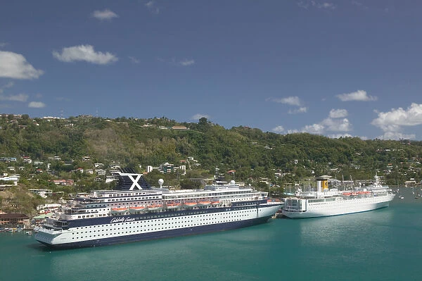 Caribbean, GRENADA, St. Georges St. Georges Harbor, Cruiseships