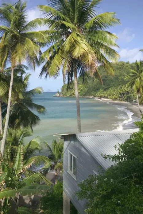 Framed Print : Caribbean, GRENADA, West Coast, Duquesne Bay Bay View