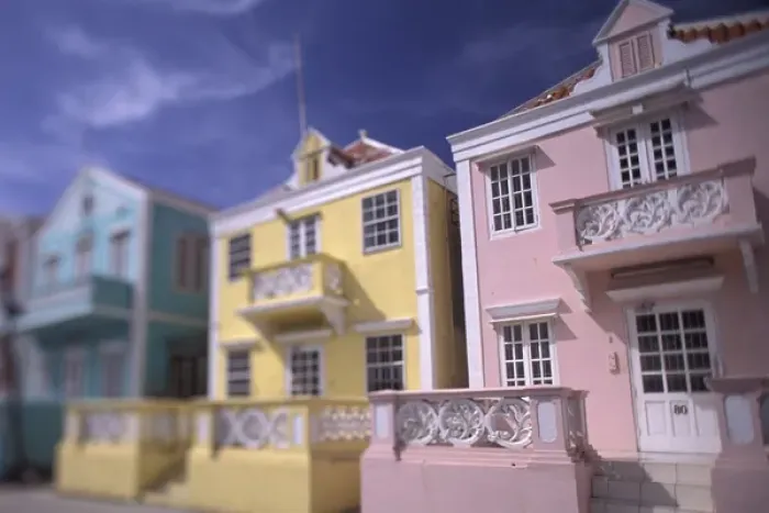 Framed Print : Caribbean, Netherland Antilles, Curacao Colorful buildings and detail in Scharloo Framed Print : Caribbean, Netherland Antilles, Curacao Colorful buildings and detail in Scharloo